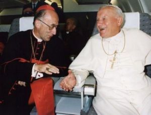 Ruini con Giovanni Paolo II