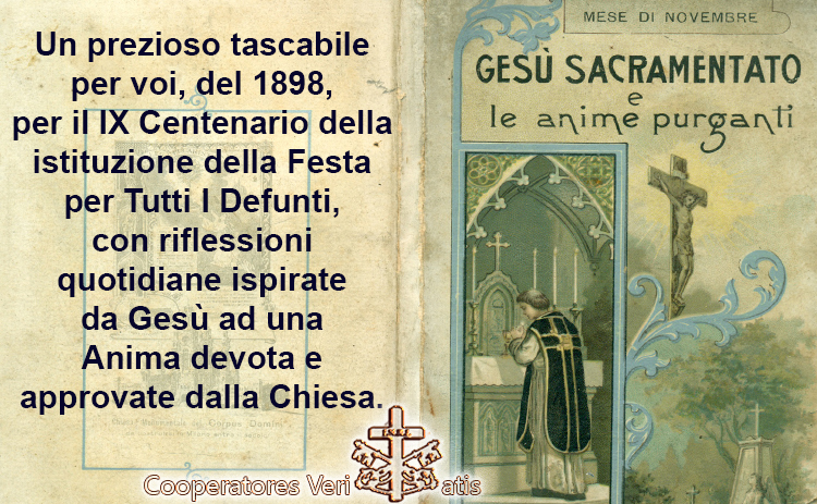 Mese di novembre con Gesù Sacramentato per noi e le Anime del