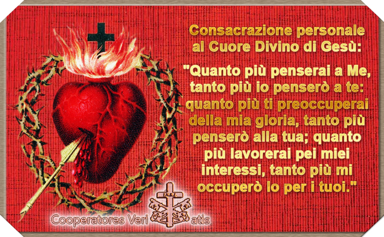 Storia e Consacrazione personale al Cuore Divino di Gesù
